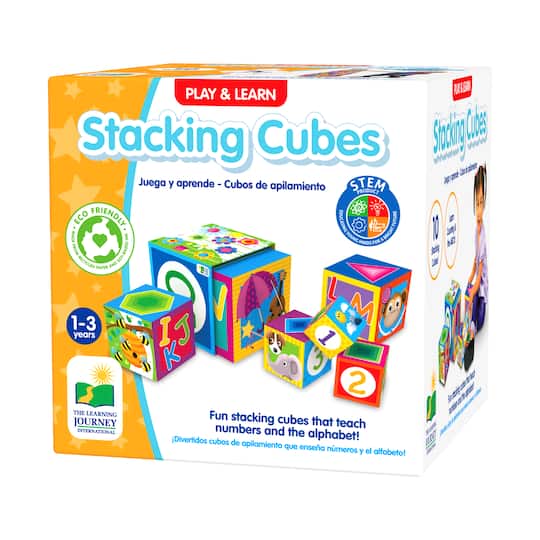 Play & Learn - Stacking Cubes By The Learning Journey | 6.5" x 6.5" x 6.5" | Michaels®